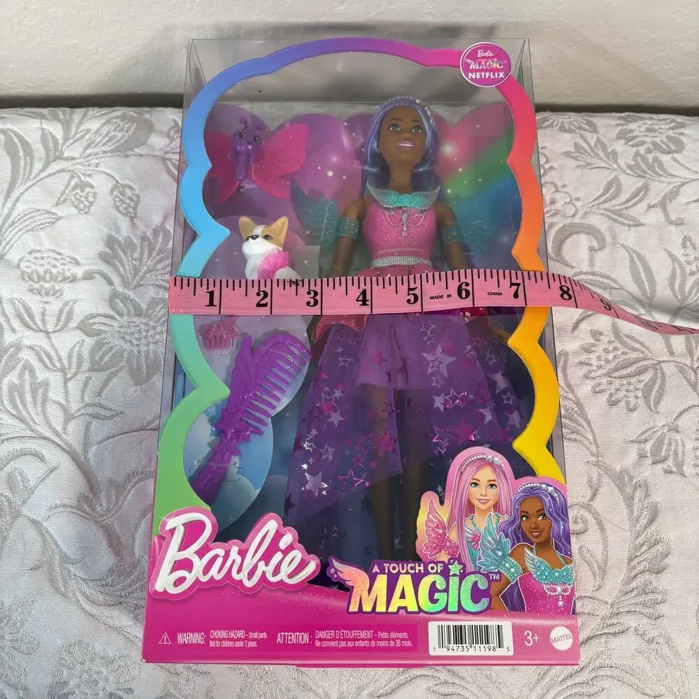 NEW BARBIE TOUCH OF MAJIC Brooklyn Doll & 2 Fairytale Pets Keepsake Collectible - Picture 5 of 6